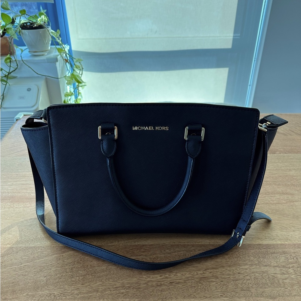 Michael Kors Selma Black Satchel